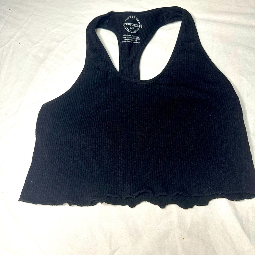 Black crop top